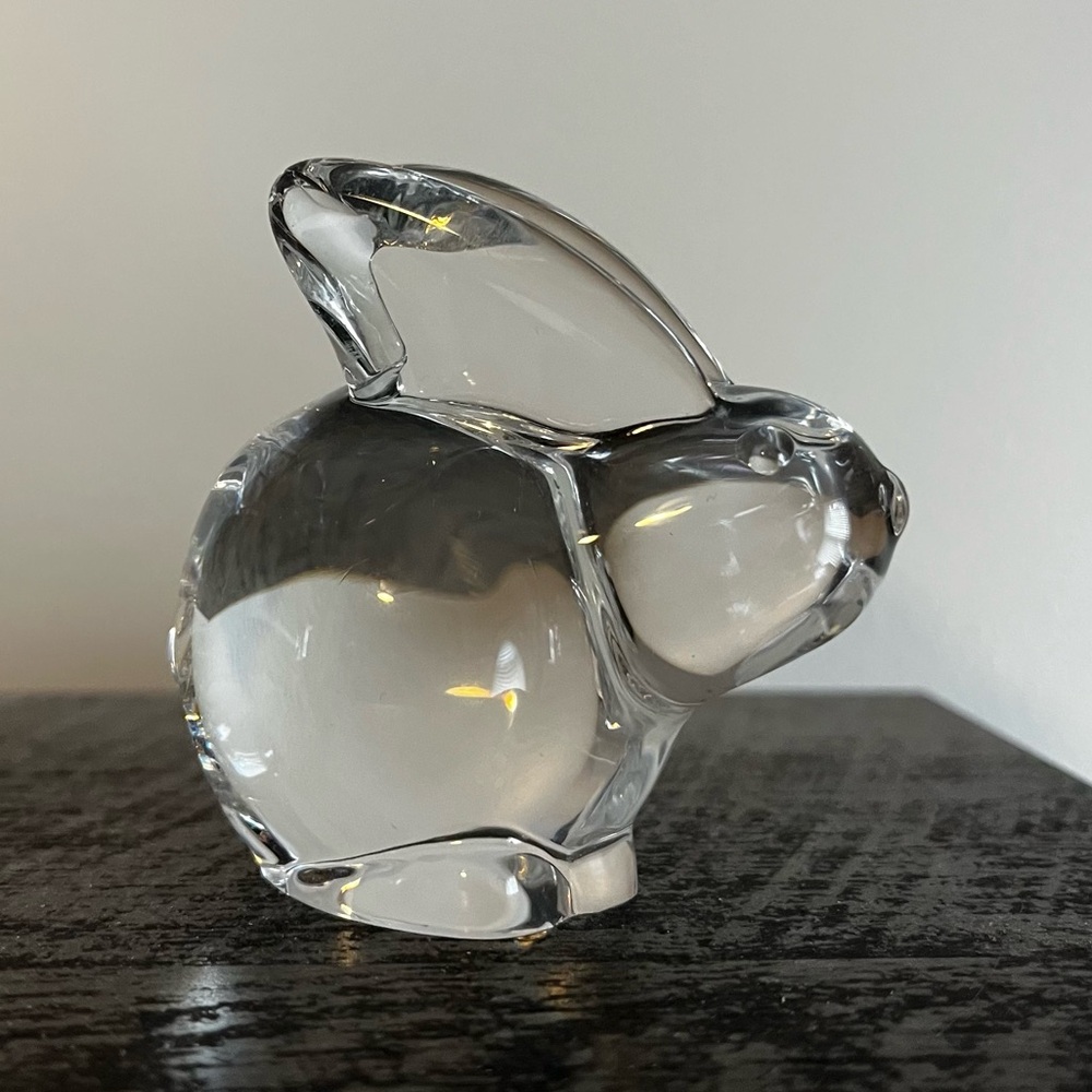 Vintage Oneida Crystal Bunny Rabbit Figurine